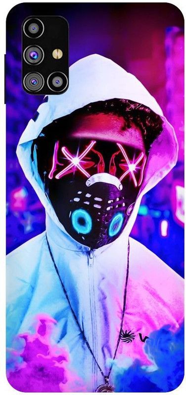 URCHIN Back Cover for Samsung M30s Neon, Neon Devil, Neon boy, Neon cool  (Multicolor, Shock Proof, Pack of: 1)