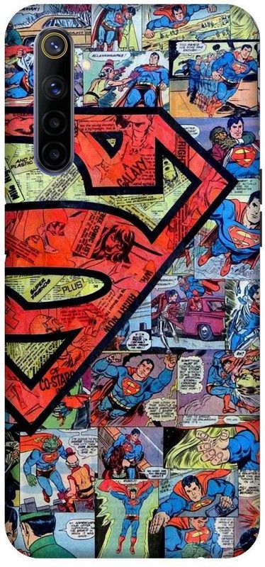 URCHIN Back Cover for Realme 6i Superman, Superman Logo, Wallpaper, Superhero, DC comic, Movie, Comic  (Multicolor, Shock Proof, Pack of: 1)