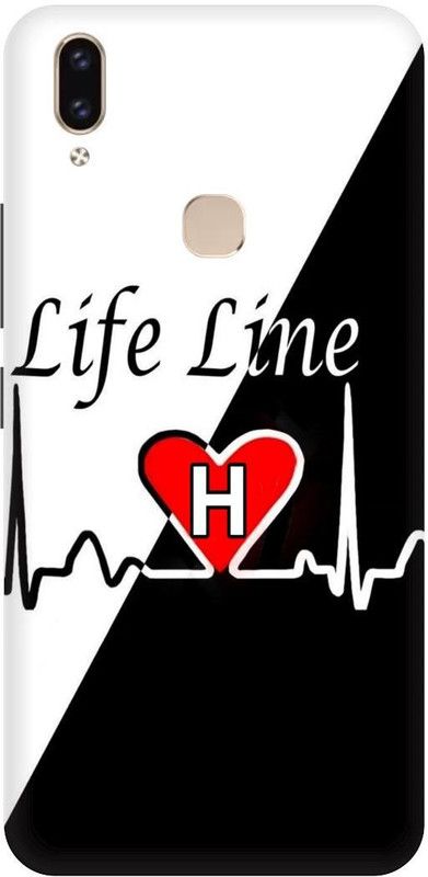THE NARAYANA COLLECTIONS Back Cover for VIVO V9-1723-H,ALPHABET,NAME,LIFE,LINE,LOVE  (Multicolor, Hard Case, Pack of: 1)
