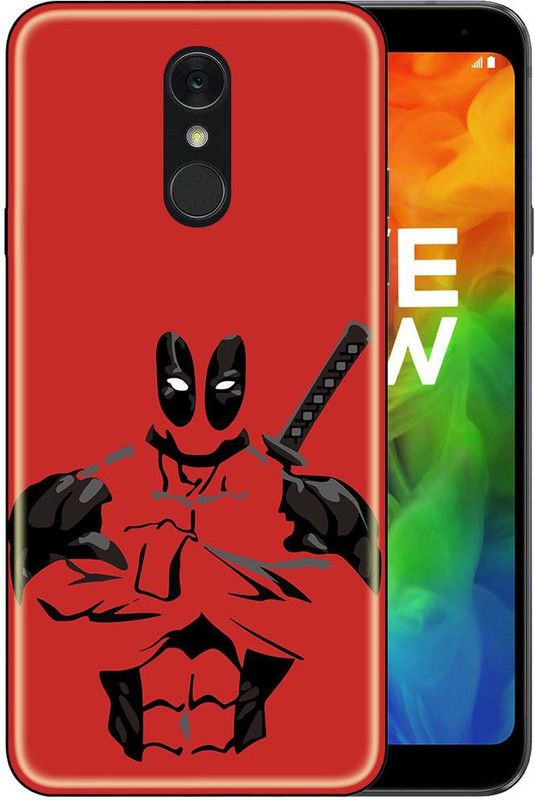 ONLITE Back Cover for LG Q7  (Red, Grip Case, Silicon, Pack of: 1)