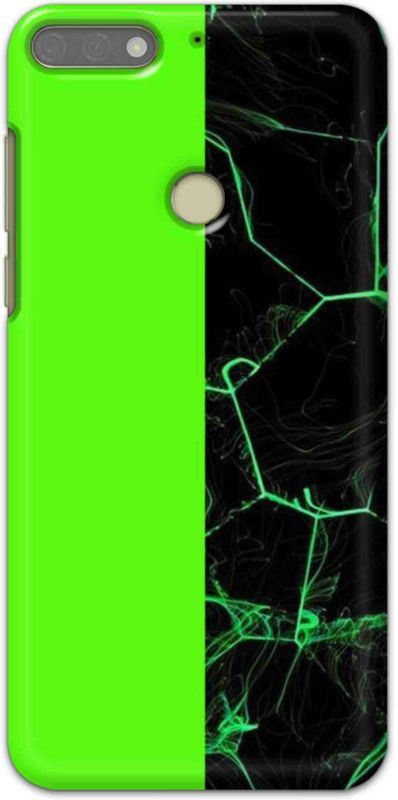 NDCOM Back Cover for Honor 7C Neon Marble Printed  (Multicolor, Hard Case)