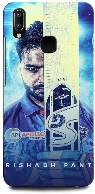 INTELLIZE Back Cover for Vivo V9 1723 RISHABH PANT, CRICKET, INDIA, INDIANCRICKETCAPTAIN  (Multicolor, Hard Case, Pack of: 1)