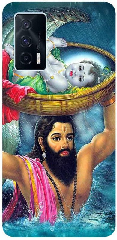 Skyhawk Back Cover for Vivo IQOO7 (5G) Nand Baba and Bal Krishna  (Multicolor, Waterproof, Silicon, Pack of: 1)
