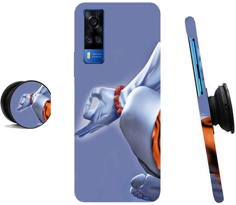 HELLO CASE Back Cover for VIVO Y51, Vivo Y51a, Vivo Y31, Vivo Y51 2020, Vivo Y31 2020  (Grey, Brown, Cases with Holder)