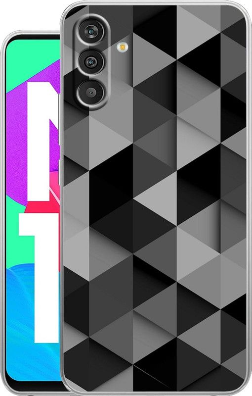 Selfless Back Cover for Samsung Galaxy M13 4G  (Grey, Black, Silicon, Pack of: 1)