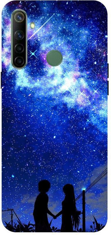 URCHIN Back Cover for Realme5  (Black, Blue, Shock Proof, Pack of: 1)