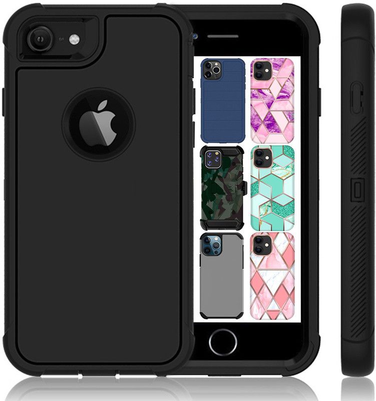 DuraSafe Cases Back Cover for Apple iPhone 6s Plus  (Black, Rugged Armor, Silicon, Pack of: 1)