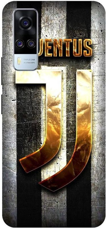 URCHIN Back Cover for Vivo Y31 Juventus, football club, rm, ronaldp, juventus logo, gold  (Multicolor, Shock Proof, Pack of: 1)