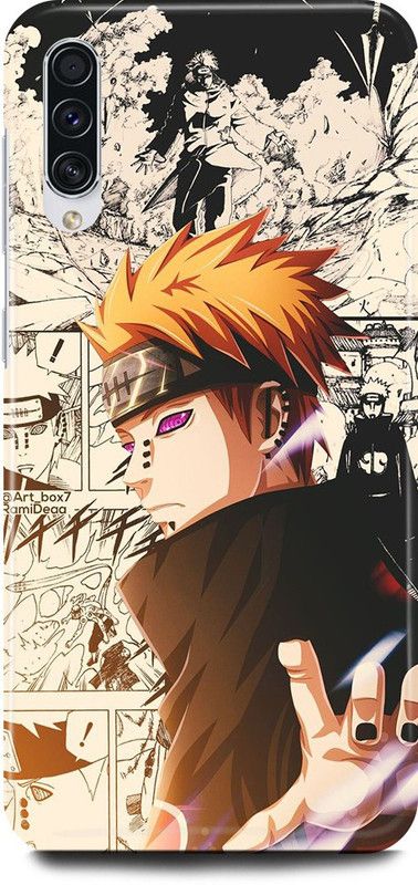 JUGGA Back Cover for SAMSUNG Galaxy A70s, NARUTO, SHIPPUDEN, ANIME, NEON  (White, Hard Case, Pack of: 1)
