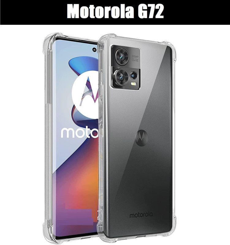 O2MG Back Cover for MOTOROLA g72  (Transparent, Shock Proof, Silicon, Pack of: 1)