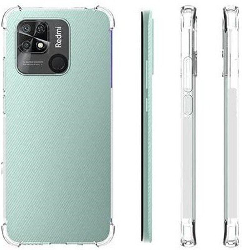 SNMART Back Cover for Redmi 10A  (Transparent, Shock Proof, Silicon, Pack of: 1)