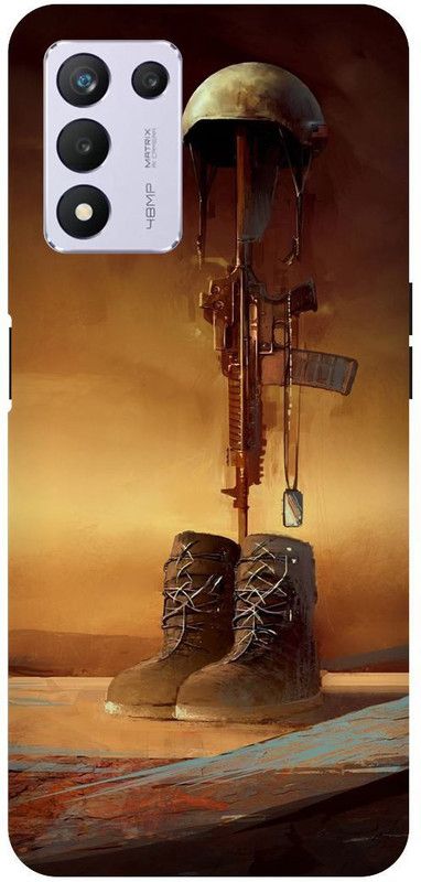 THE NARAYANA COLLECTIONS Back Cover for REALME 9 SE- RMX3461-ARMY,LOGO,SIGN,FOGI,SOLDIER  (Multicolor, Hard Case, Pack of: 1)