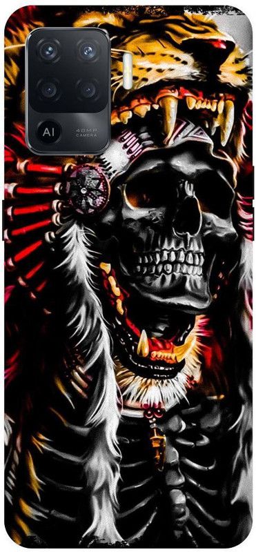PICHKU Back Cover for OPPO A94-CPH2203-SKULL,FUNNY,FUNKY,BOYS,CARTOON,COOL,STYLISH,LION,TIGER  (Multicolor, Hard Case, Pack of: 1)