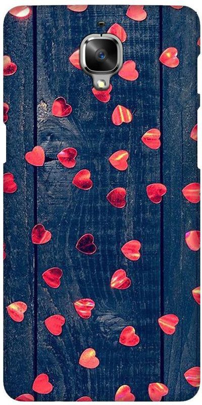 Smutty Back Cover for OnePlus 3T, A3010 - Wooden Heart Print  (Multicolor, Hard Case, Pack of: 1)