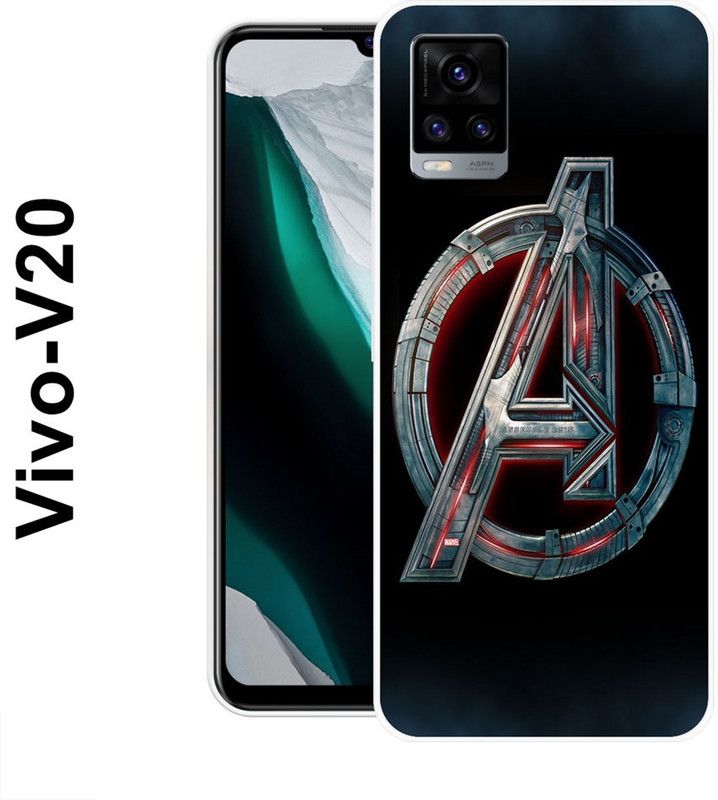INDIALAND Back Cover for Vivo V20  (Multicolor, Silicon)