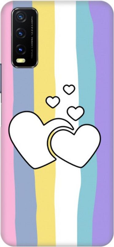 COBIERTAS Back Cover for Vivo Y20T  (Multicolor, Pack of: 1)