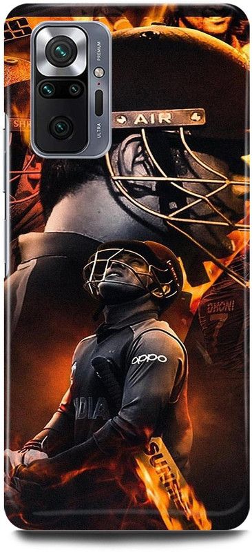 JUGGA Back Cover for Redmi Note 10 Pro, MAHENDRA, SINGH, DHONI, MS, DHONI, CSK, PLAYER  (Black, Hard Case, Pack of: 1)