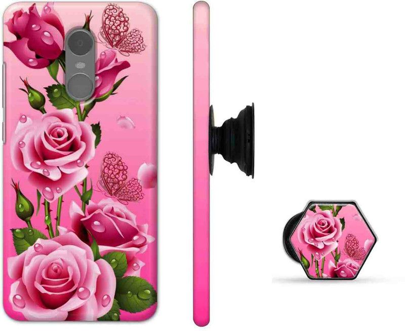 PRINTEDGE Back Cover for Mi Redmi Note 4  (Pink, Green, Pack of: 2)