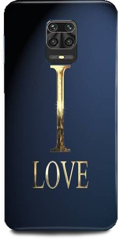 MP ARIES MOBILE COVER Back Cover for Redmi Note 9 Pro Max, I,letter,I,alphabet,I,love,I,name  (Multicolor, Hard Case, Pack of: 1)