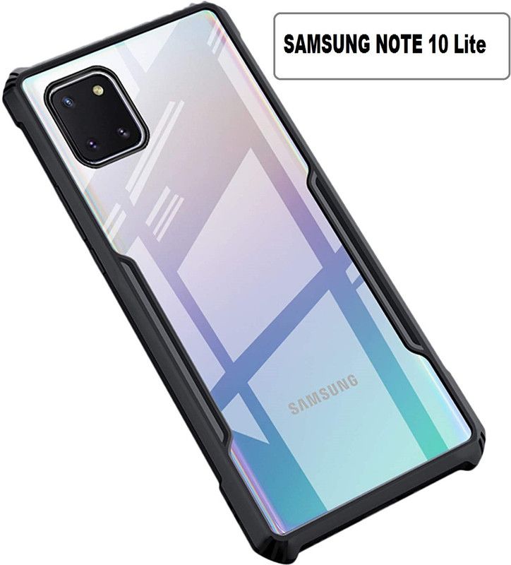 xykos Back Cover for Samsung Galaxy Note 10 Lite  (Black, Transparent, Grip Case)