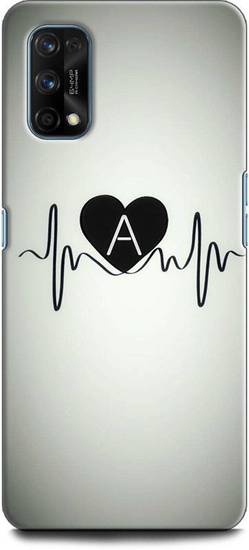 Afterglow Back Cover for Realme Narzo 30 Pro HEARTBEAT, A, LATTER A, LOVE, HEART  (Multicolor, Shock Proof)
