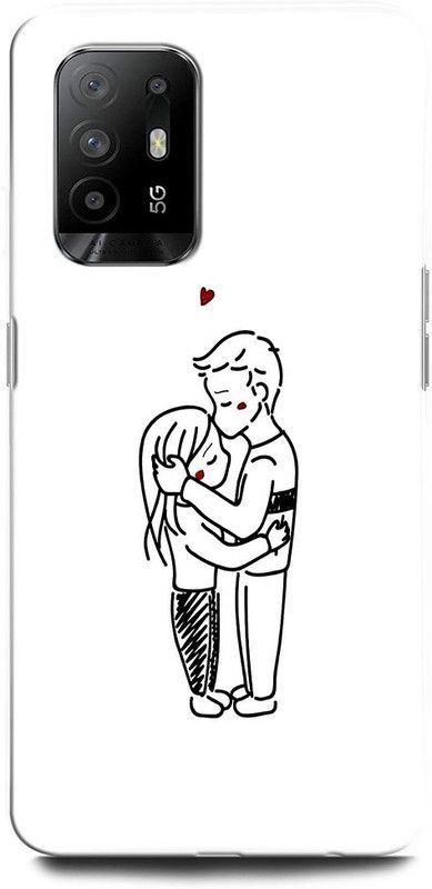 ORBIQE Back Cover for OPPO F19 Pro+ 5G CPH2213 GIRL BOY, ANIME, LOVE, SWEET COUPLE, GIRL KISS,  (Multicolor, Hard Case, Pack of: 1)