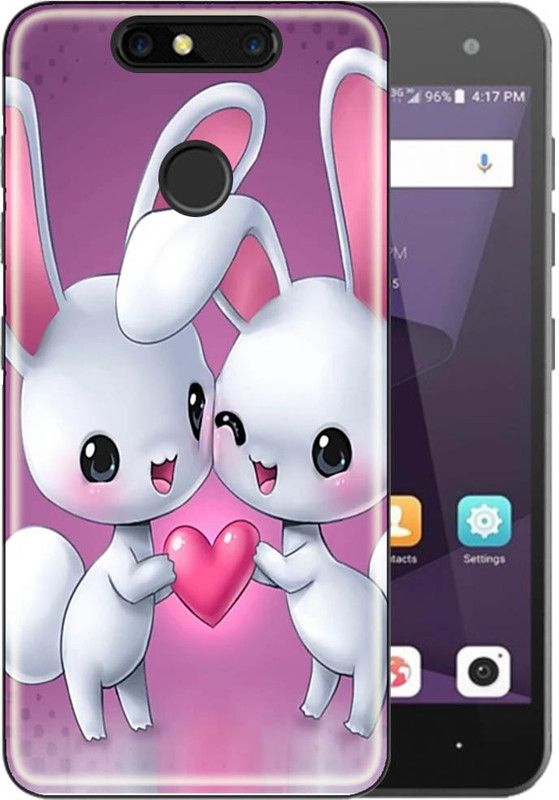 ONLITE Back Cover for ZTE V8 Mini  (Pink, Grip Case, Silicon, Pack of: 1)