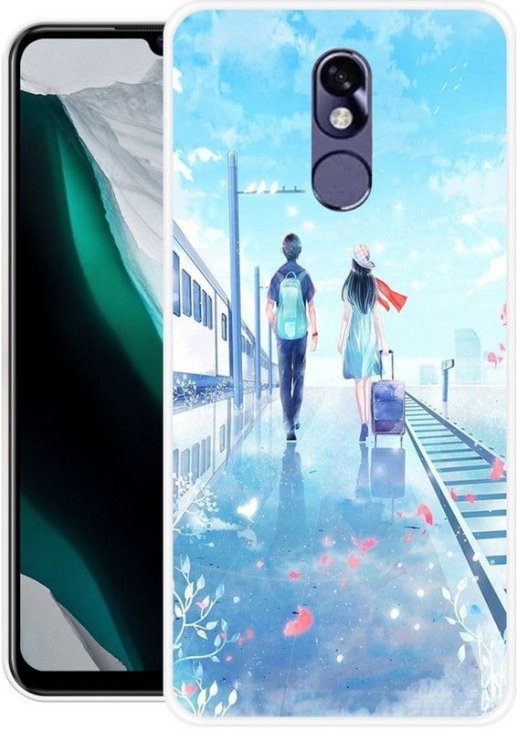 KLC Back Cover for Itel A22 Pro  (Blue, Grip Case, Silicon)