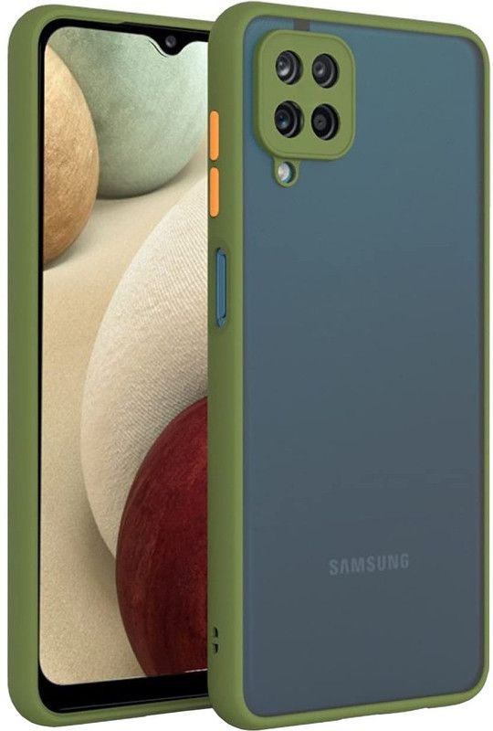 Infigo Back Cover for Samsung Galaxy A12  (Green, Camera Bump Protector)