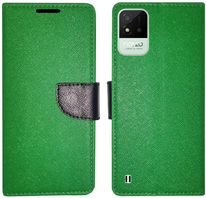 AD Enterprises Flip Cover for Realme Narzo 50i  (Orange, Magnetic Case, Pack of: 1)