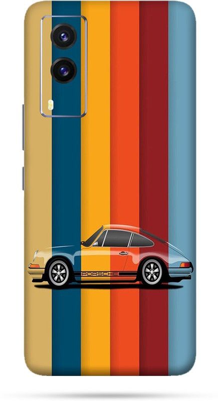 CLAXA Magic Car for vivo V21e 5G Back Skin Guard, Magic Car Mobile Skin  (Magic Car multicolour Skin With Super matte finish)