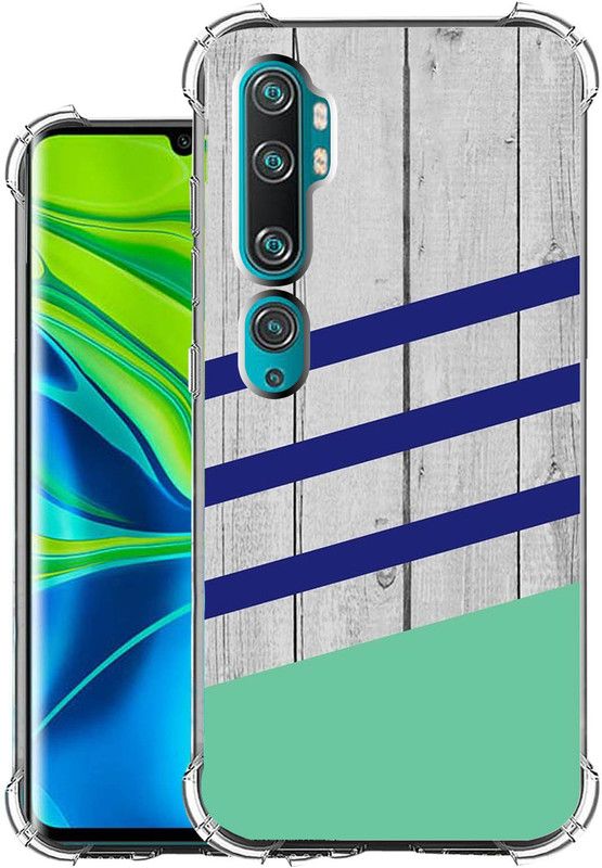 Snazzy Back Cover for Xiaomi Mi Note 10  (Grey, Shock Proof, Silicon)