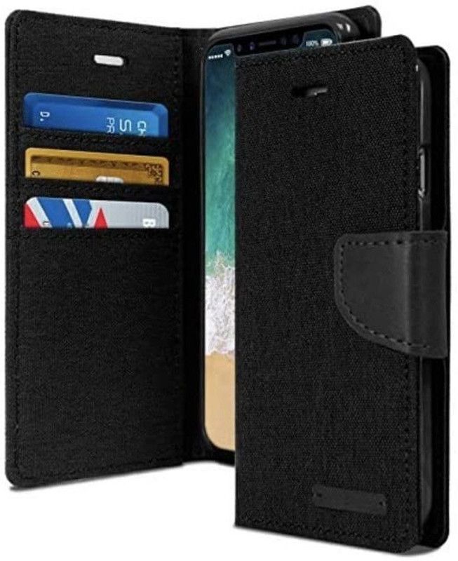TELETEL Wallet Case Cover for Vivo X60  (Black, Holster, Pack of: 1)