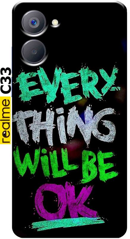TrenoSio Back Cover for Realme C33 2756  (Multicolor, Anti-radiation, Silicon, Pack of: 1)