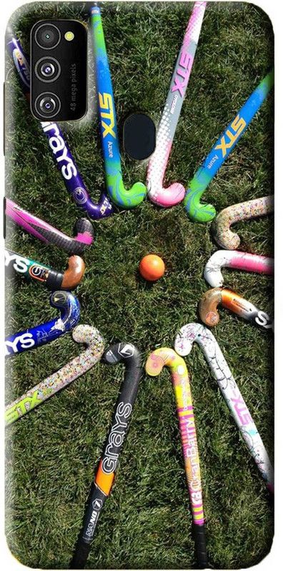 NDCOM Back Cover for Samsung Galaxy M30s Hockey Sticks Printed  (Multicolor, Hard Case, Pack of: 1)