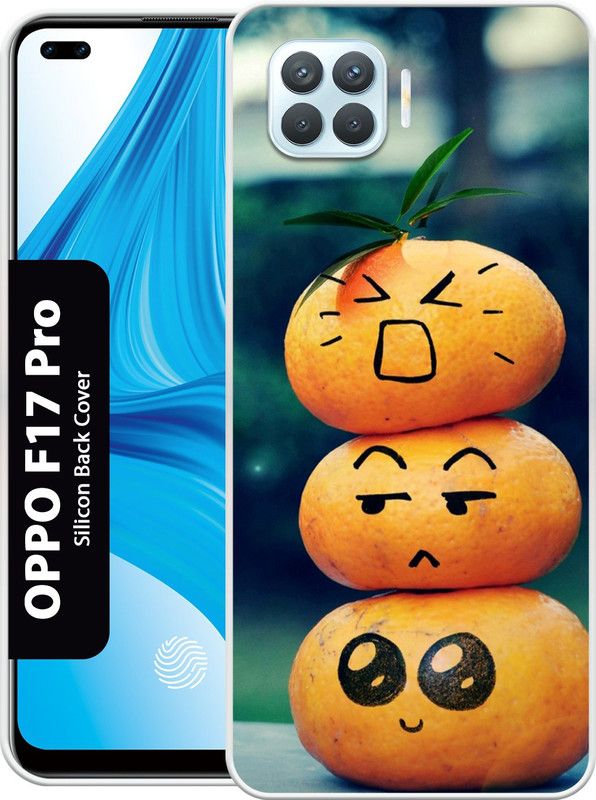 Mizlox Back Cover for Oppo F17 Pro  (Multicolor, Grip Case, Silicon, Pack of: 1)