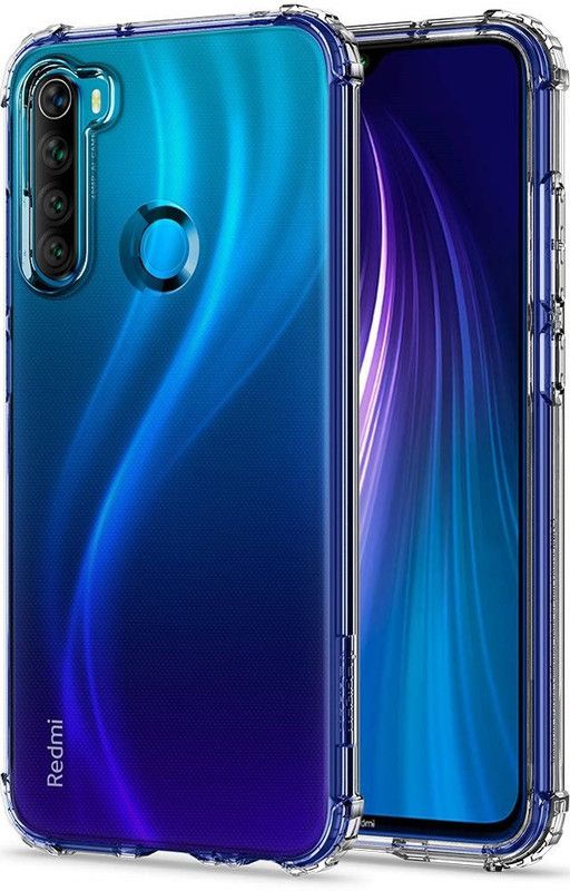 CELLCAMPUS Bumper Case for Redmi Note 8, Xiaomi Mi Redmi Note 8, Xiaomi Note 8, Mi Note 8  (Transparent, White, Grip Case)