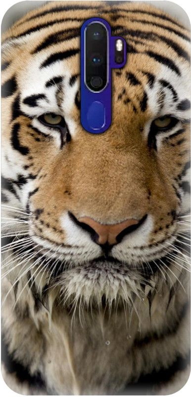Smutty Back Cover for Oppo A5 2020, CPH1931, CPH1959, CPH1933, CPH1935, CPH1943 - Tiger Print  (Multicolor, Hard Case, Pack of: 1)