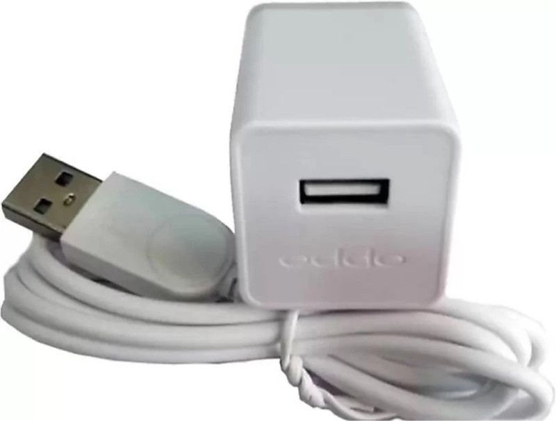 Rebhim NA 2 A Mobile Original 2 Amp Fast Charger For Opp..O F1s / F3 / F3 plus / F5 / F5 youth / F7 / A83/ A37f/ A37/ A71/ A57 Charger with Detachable Cable  (White, Cable Included)