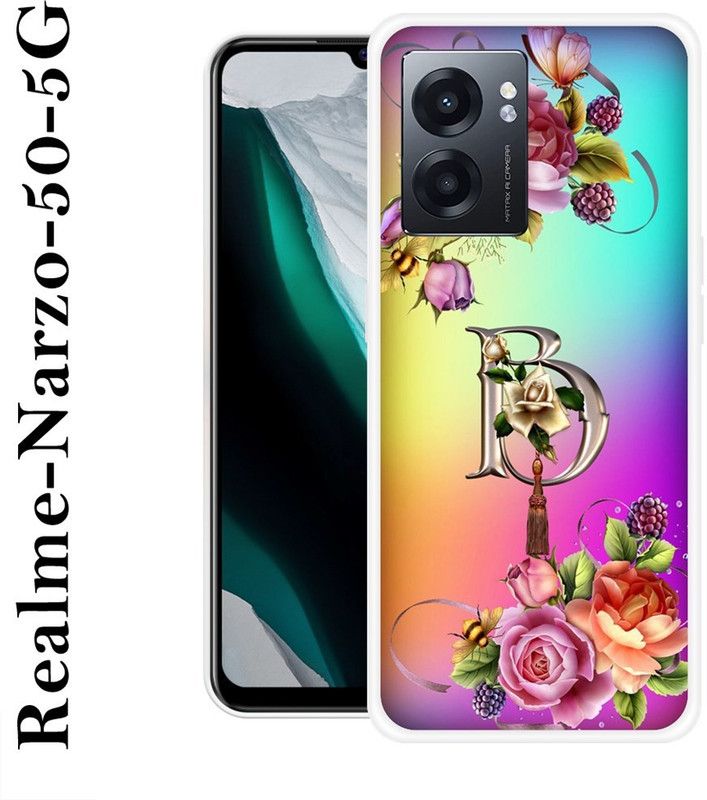 REALKING Back Cover for Realme Narzo 50 5G  (Multicolor, Silicon)