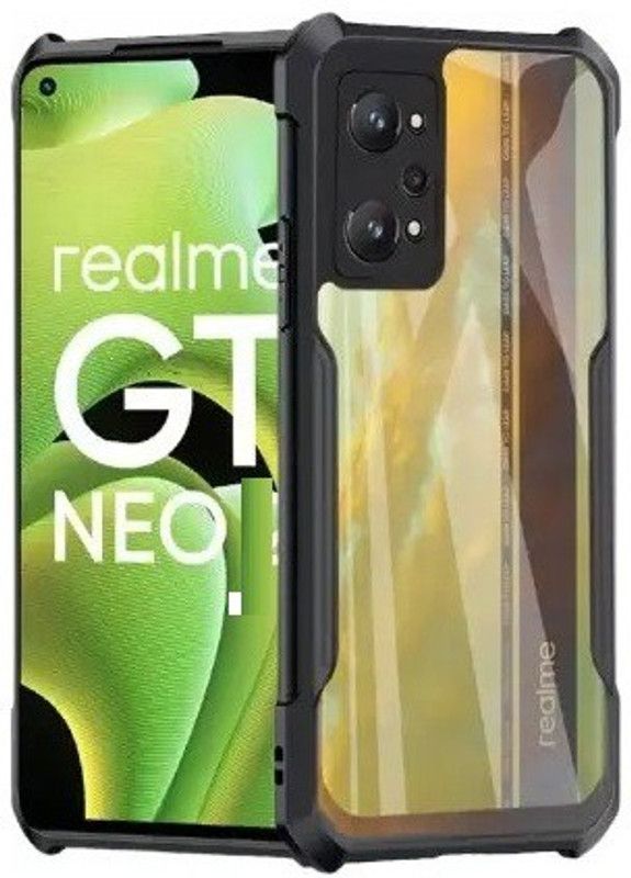 VDAT Back Cover for realme GT Neo 3T, Realme GT Neo 2 5G  (Black, Shock Proof, Pack of: 1)