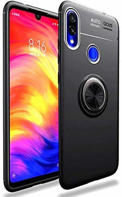 MOBILOVE Back Cover for Mi Redmi Note 7, Mi Redmi Note 7 Pro, Mi Redmi Note 7S  (Black, Cases with Holder, Pack of: 1)