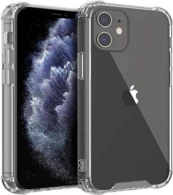 NSTAR Back Cover for Apple iphone 12 Mini  (Transparent, Shock Proof, Silicon, Pack of: 1)