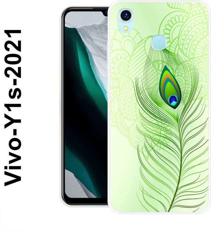 redfly Back Cover for Vivo Y1s 2021  (Green, Blue, Silicon)