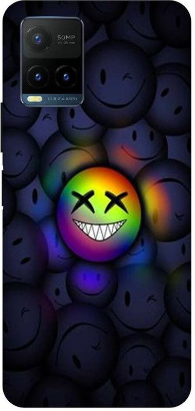 Zaplab Back Cover for Zaplab Back Cover for vivo T1X, V2143, Smile Emoji  (Multicolor, Shock Proof, Pack of: 1)