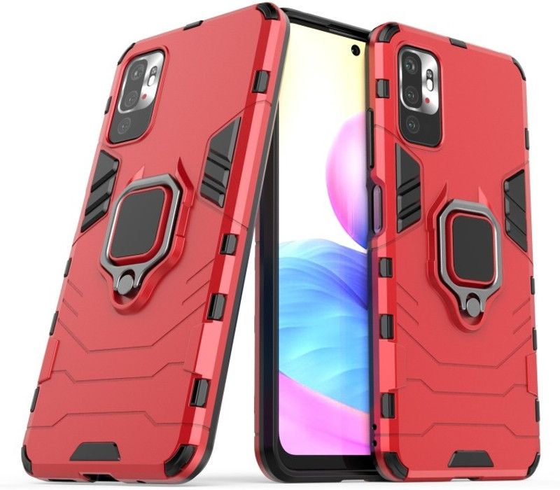 NewSelect Back Cover for Poco M3 Pro, Redmi Note 10T 5G  (Red, Shock Proof, Pack of: 1)