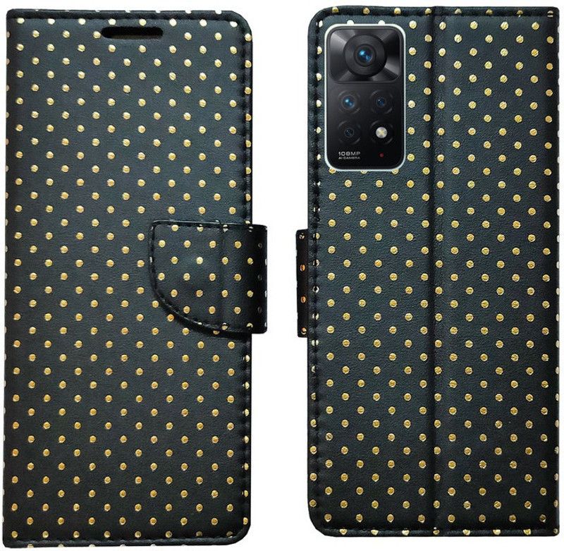 AD Enterprises Flip Cover for Redmi Note 11 Pro Plus in High Quality Material  (Black, Magnetic Case, Pack of: 1)