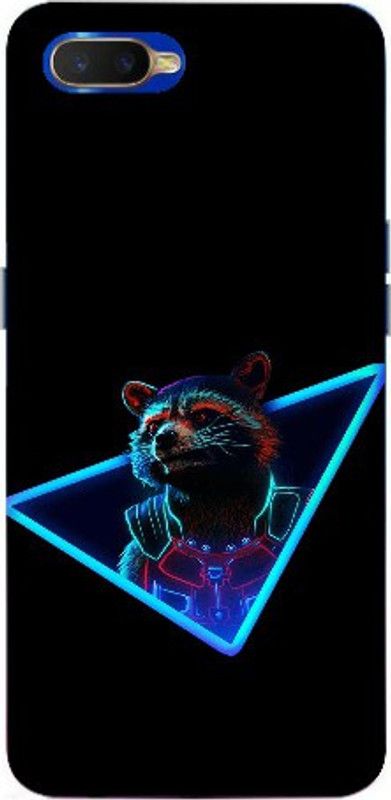 OPSHOPEE.COM Back Cover for Oppo K1  (Black)