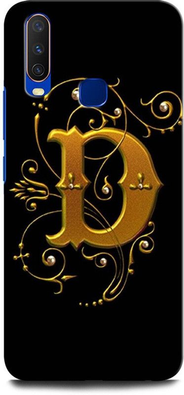 GRAFIQE Back Cover for Vivo Y17 1902 D, D LETTER, D ALPHABET, D NAME  (Multicolor, Shock Proof, Pack of: 1)