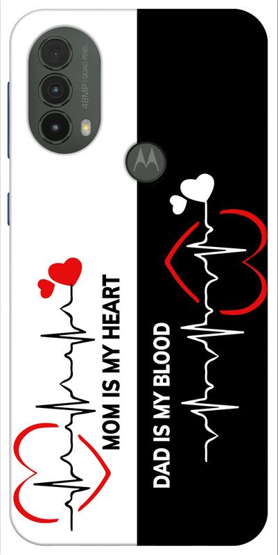 LOVETHINK Back Cover for Motorola Moto E40  (Black, White, Grip Case, Silicon, Pack of: 1)